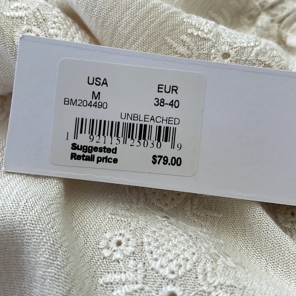 NWT BB DAKOTA STEVE MADDEN EYELET CROP TOP - Picture 7 of 7